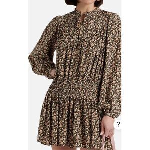 Joie essex floral Crepe silk dress size 2